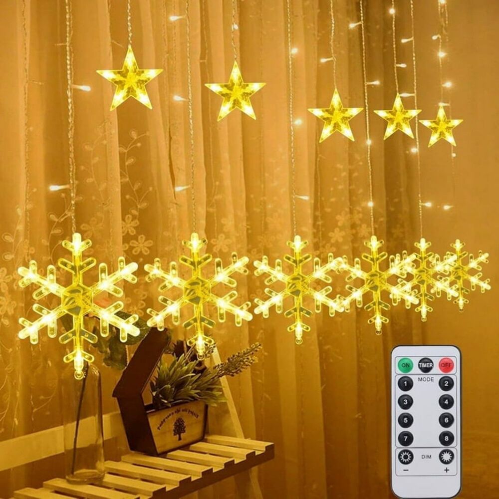 Christmas Snowflake String Lights NEW